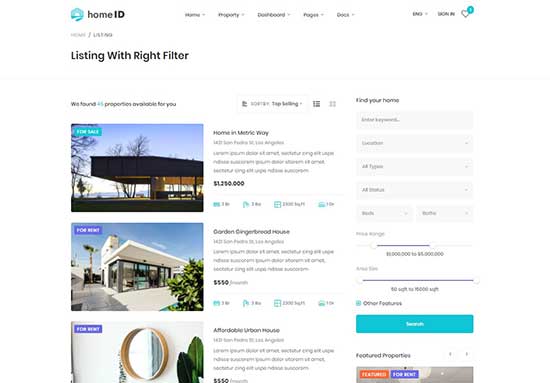 List With Right Filter